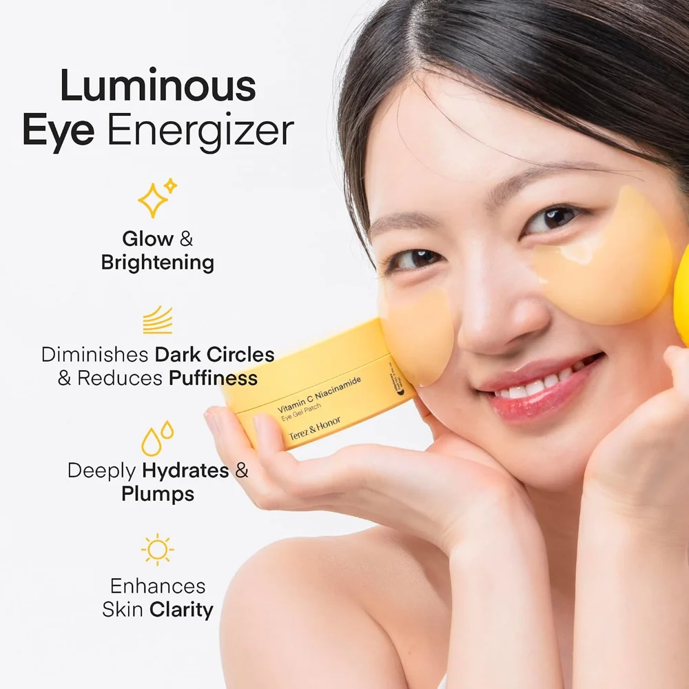 Vitamin C Eye Patches & Men’s Face Cream Duo — A coordinated care pairing