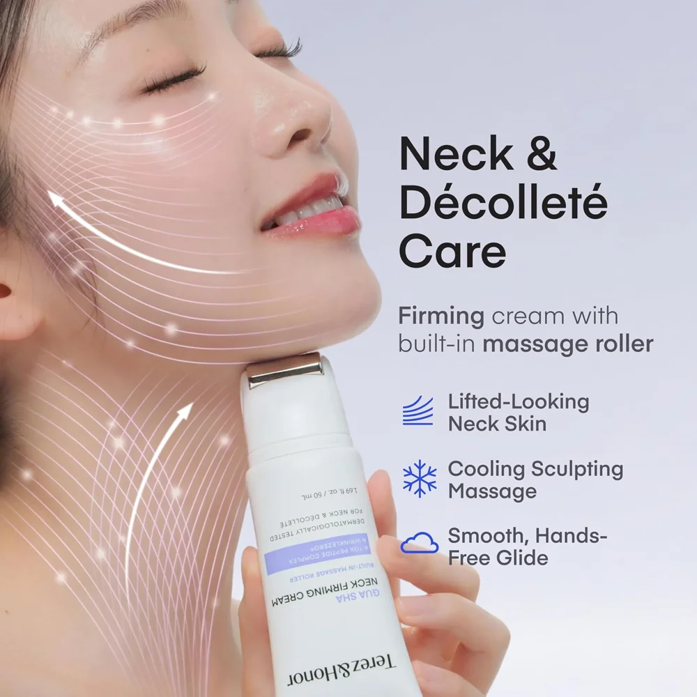 Neck Firming Cream & Sunscreen Duo — A coordinated care pairing