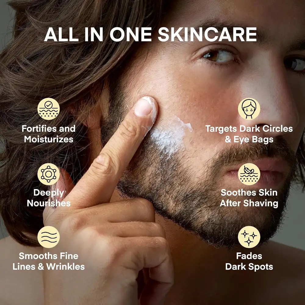 Caffeine Eye Patches & Men’s Face Cream Duo, view 5