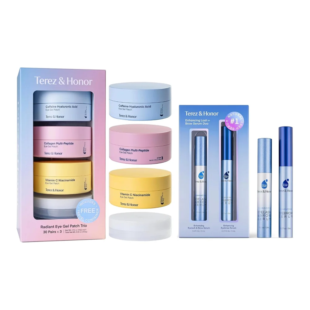 Eye Patches & Lash + Brow Serum Kit