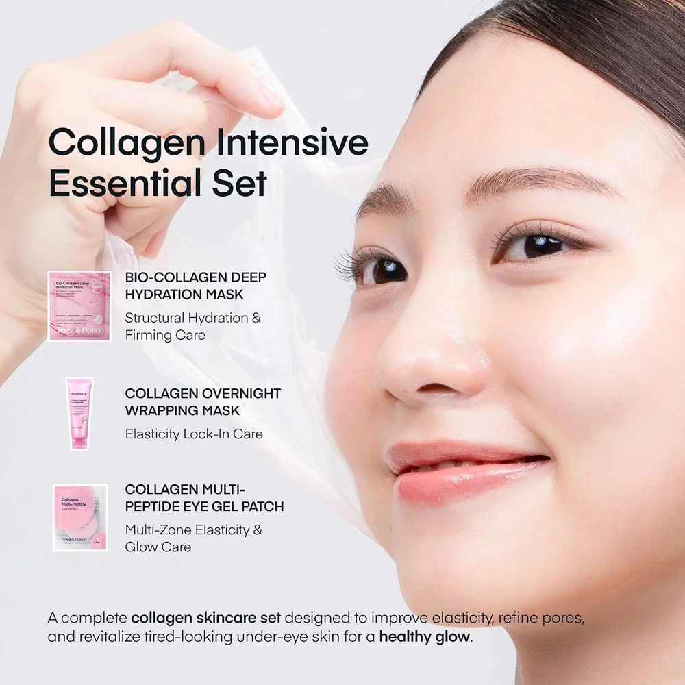 Collagen Glow Mask Starter Kit — Follow each product’s directions